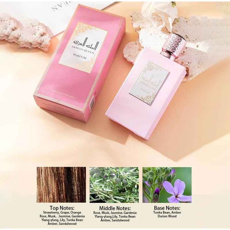 Arabian Ebony Luxury Perfume For Women Oriental Fresh Citrus Jasmine Fragrance High-end, Charming, Elegant Long-lasting Perfume