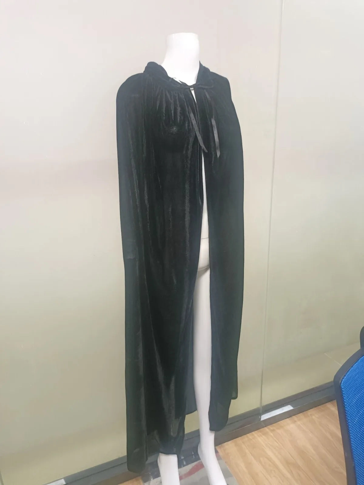 Halloween Costume Unisex Cosplay Death Cape Long Hooded Cloak Wizard Witch Medieval Cape S-Xl Black White Red Coffee Blue