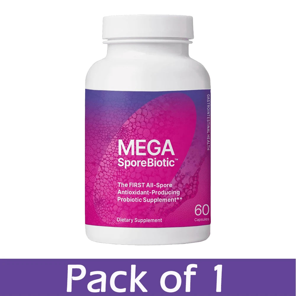 MegaSporeBiotic Probiotics Capsule for Digestive & Gut Health - Mens & Womens Probiotic Nutritional Supplements with Spore-Based