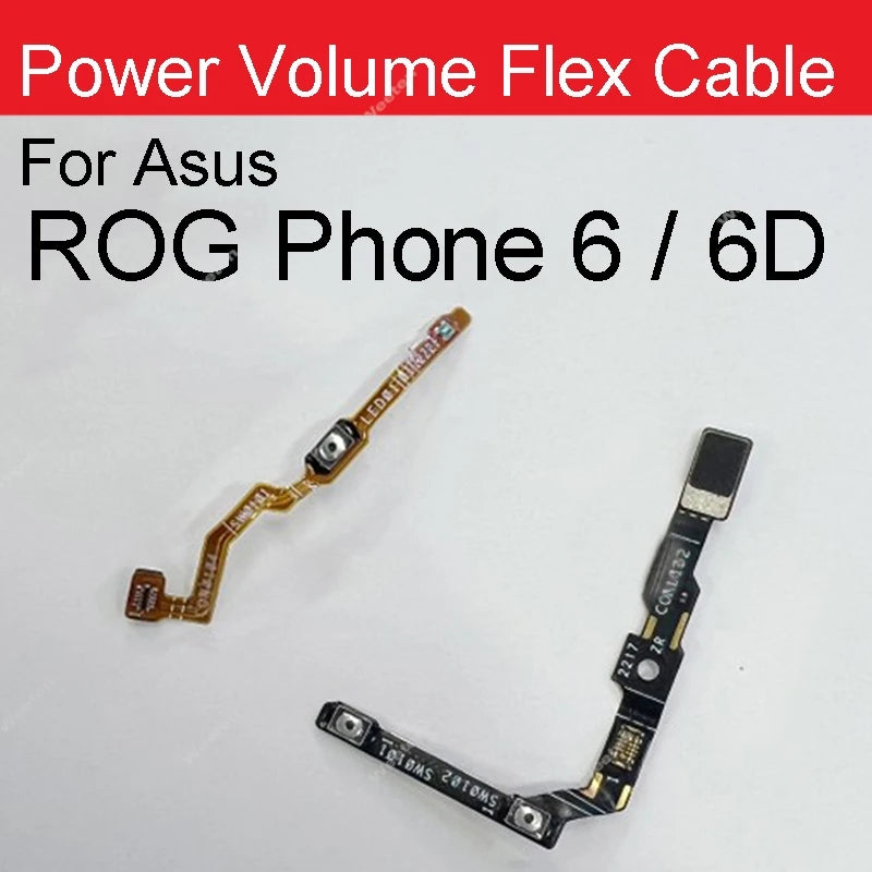Power Volume Button Flex Cable For Asus ROG Phone 6 ZS630KL Rog 6D 6Pro On Off Power Volume Side Keys Flex Ribbon Parts