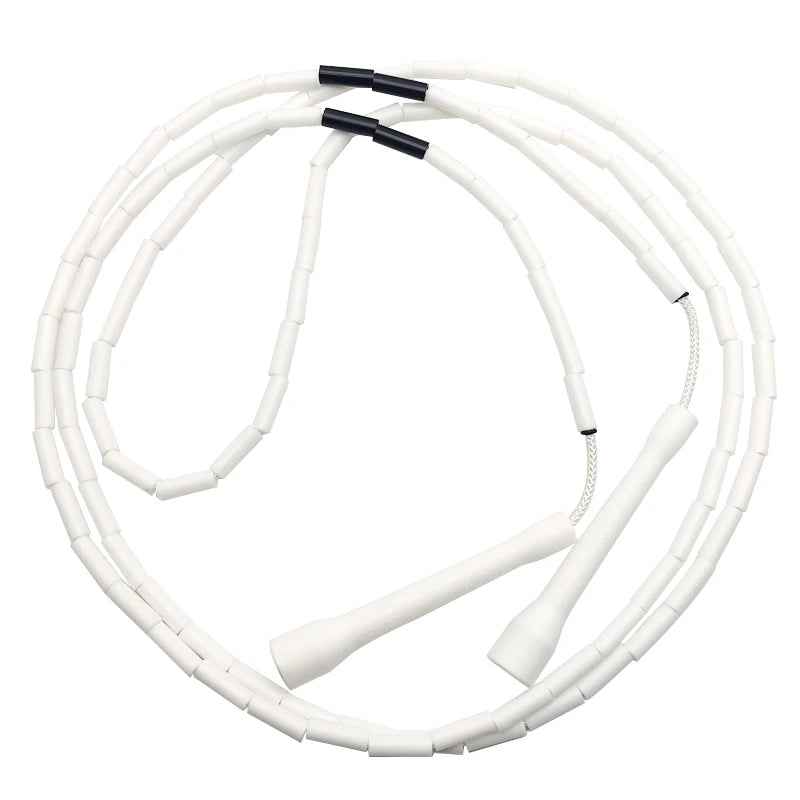 NEVERTOOLATE 4.5MM core 150 gram heavy beaded coach chris  2.9m hard bead beaded rope fitness freestyle skipping jump rope