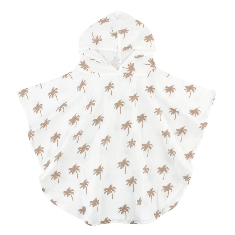 Pure Cotton Baby Towel Solid Color Muslin Baby Hooded Bath Towel Kids Newborn Swim Beach Bathrobe Quick Dry Facecloth Baby Stuff