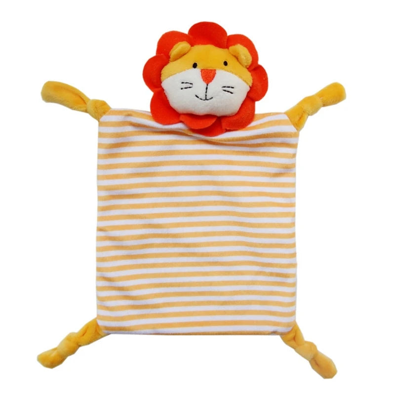 Baby Security Blanket Soothing Appease Towel Soft Animal Rabbit Plush  Teething Bib Infants Comfort Sleeping Nursing Dropship