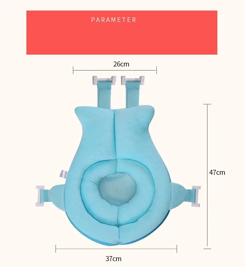 Baby Shower Bath Tub Pad Non-Slip Bathtub Mat Newborn Safety Security Bath Support Cushion Animal Soft Pillow Care Accessories