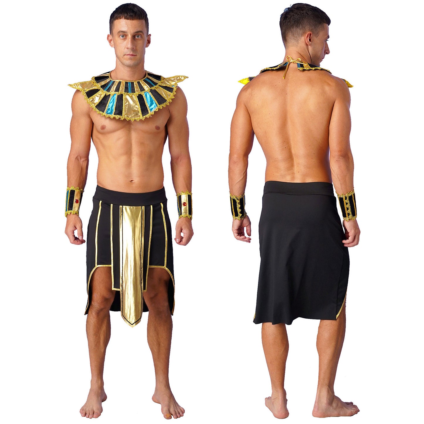 Halloween Adult Cosplay Complete Set Ancient Greek God Gladiator Clothing Mythical Prince Aladin Party Performance Costume
