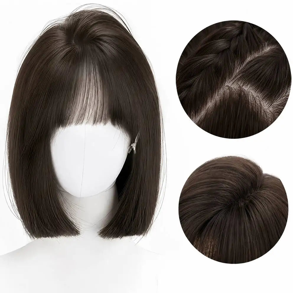 Luxury Kosher Sheitel 100% European Virgin Hair Silk Base Wig Short Bob Human Hair Jewish Wig Soft & Natural