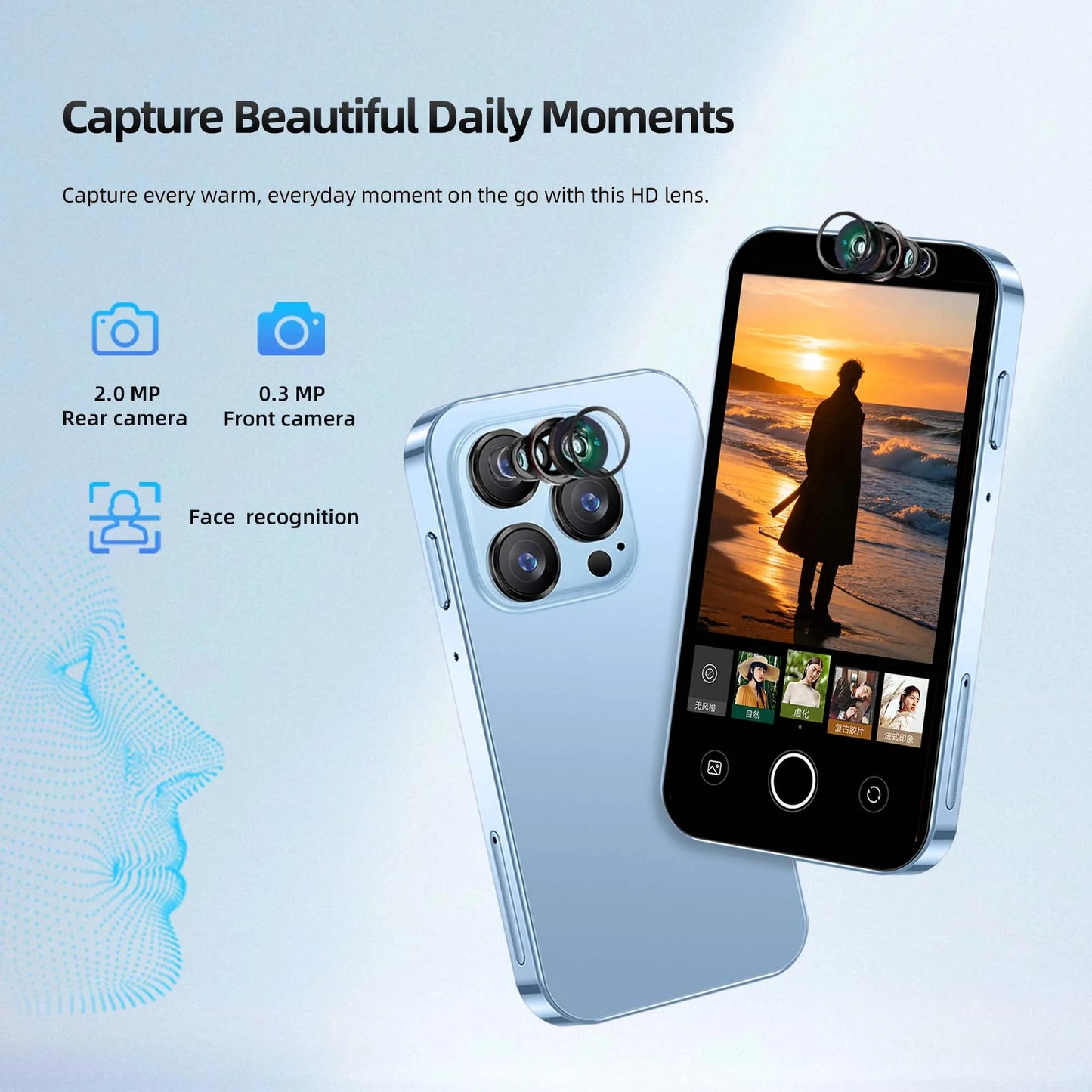 SERVO 16SE Ultra Mini Pocket Smartphone 16GB ROM 3G WCDMA Android 9.0 WiFi Dual SIM Face Unlock Play Store 3.0" Screen Cellphone