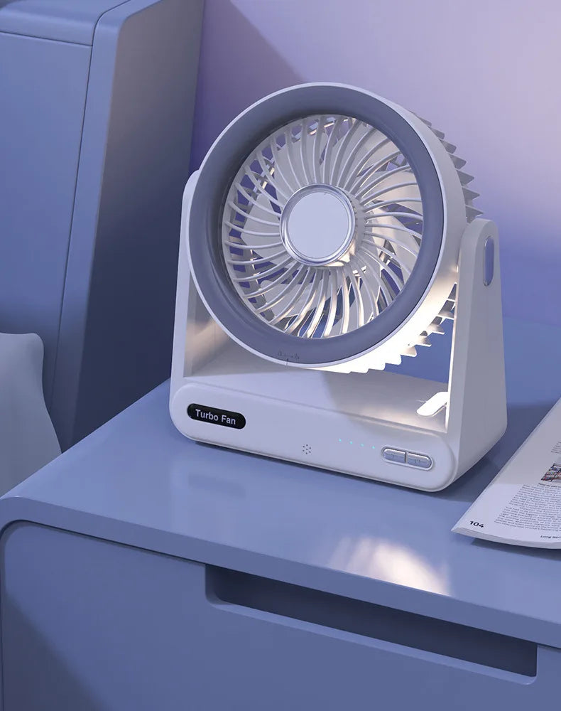 Desk Fan with Smart Voice Control Timer Wall Mountable Mini Portable USB Circulator Fan for Home Office