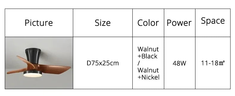 Modern Silent integrated Bedroom Ceiling Fan Lamps Retro Wood Dining Room Living Room High Wind Power Remote Ceiling Fan Lights