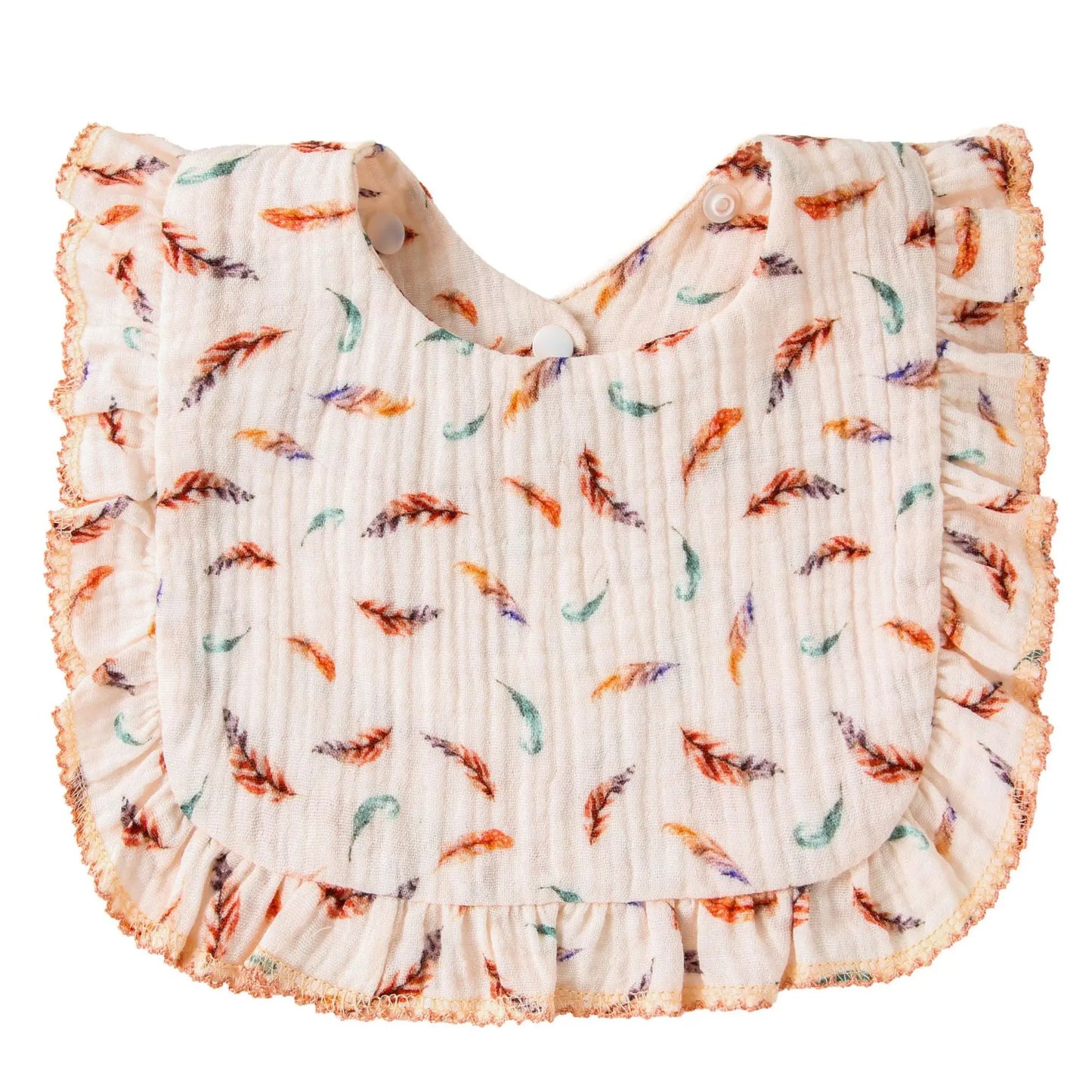 Newborn Baby Bibs Infant Burp Cloths Baby Stuff Feeding Drool Bandana Saliva Towel Toddler Ruffle Floral Bib Baby Accessories