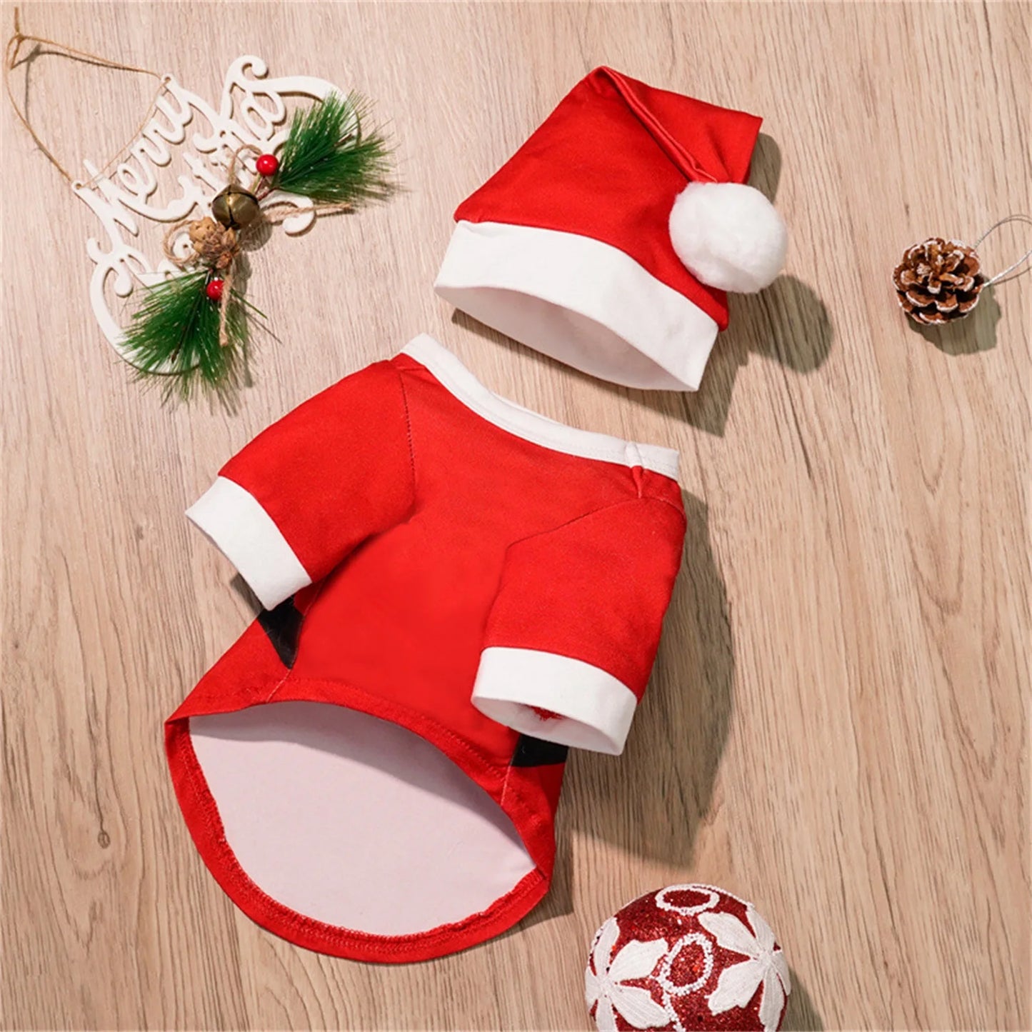 Puppy Style Christmas Sweatshirt Winter Dog Warming Soft Comfortable Pullover Sweatshirt Puppy Festival Lovely Costume Shirt