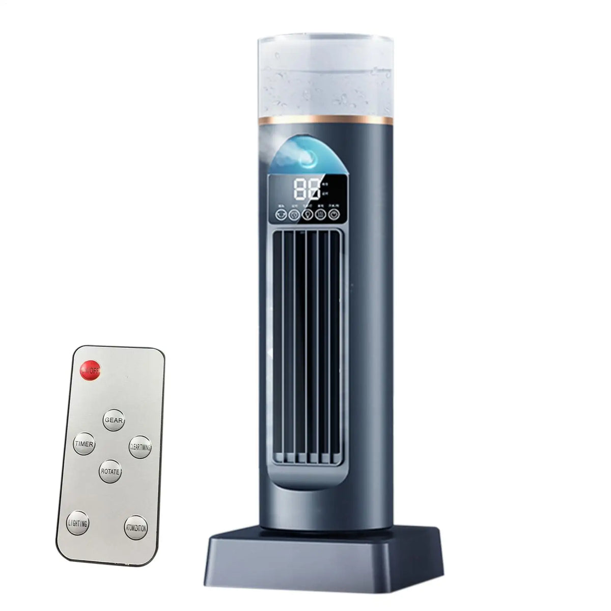 USB Leafless Spray Fan Blow Cold Air Space Cooler Bladeles Cooling Fans Quiet Cool Bladeless Gadgets With Timer & Remote
