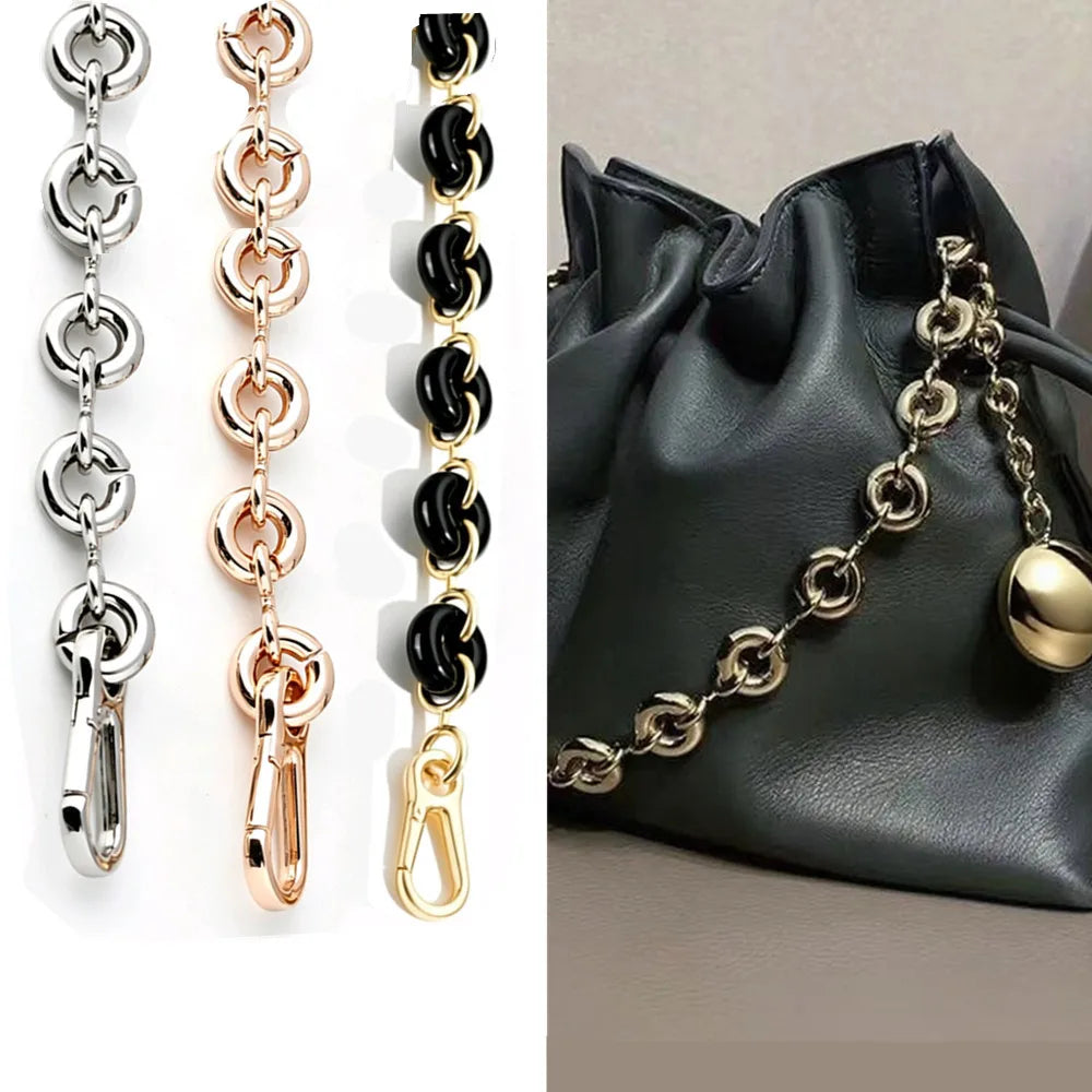 New Women Replaceable Alloy Bag Chain Strap Detachable Purse Handbag Bag Straps Resin Crossbody DlY Shoulder Bag Accessories