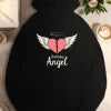 Heart Mom s Birthday Angel  women's casual hoodies