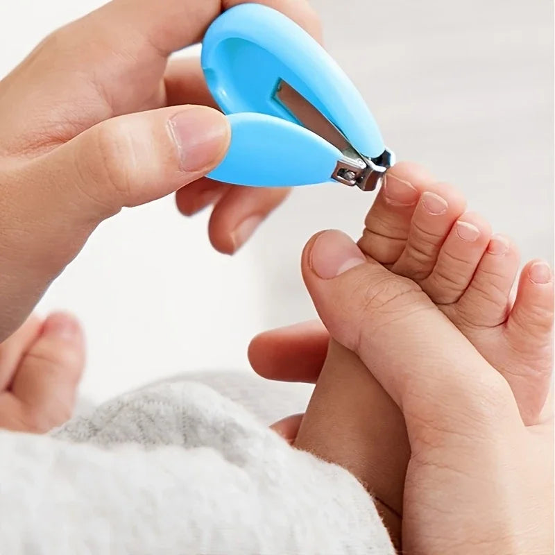 4pcs Infant Baby Clipper Nail Set, Baby Grooming Kit, 4-in-1 Baby Care Set, Baby Nail Clipper, Scissors, File, Tweezer