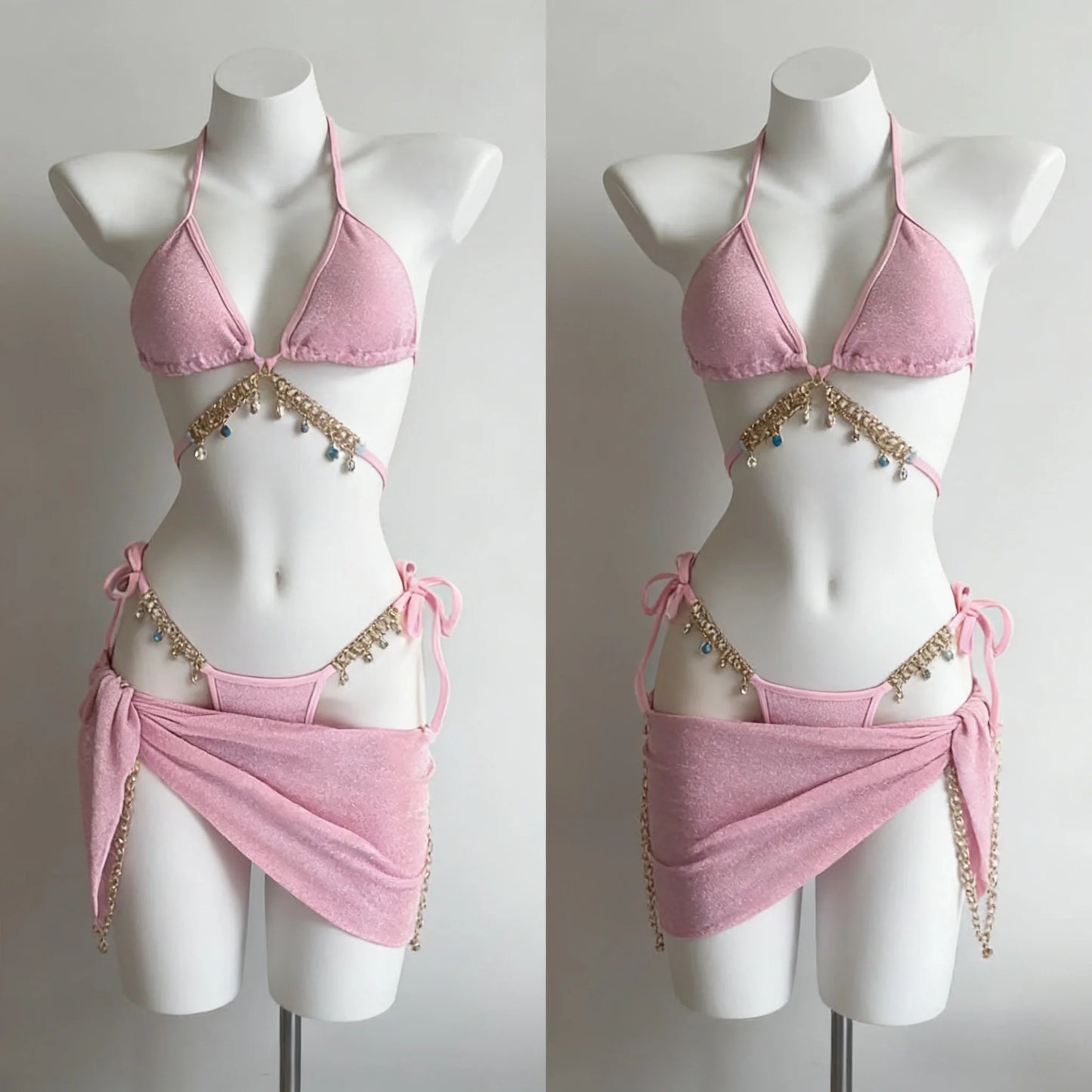 2026 Fashion Pool Party Bikini Set For Ladies Swimwear High Stretch Soft Fabric Beach Outfit Summer Vacation Trendy New Style