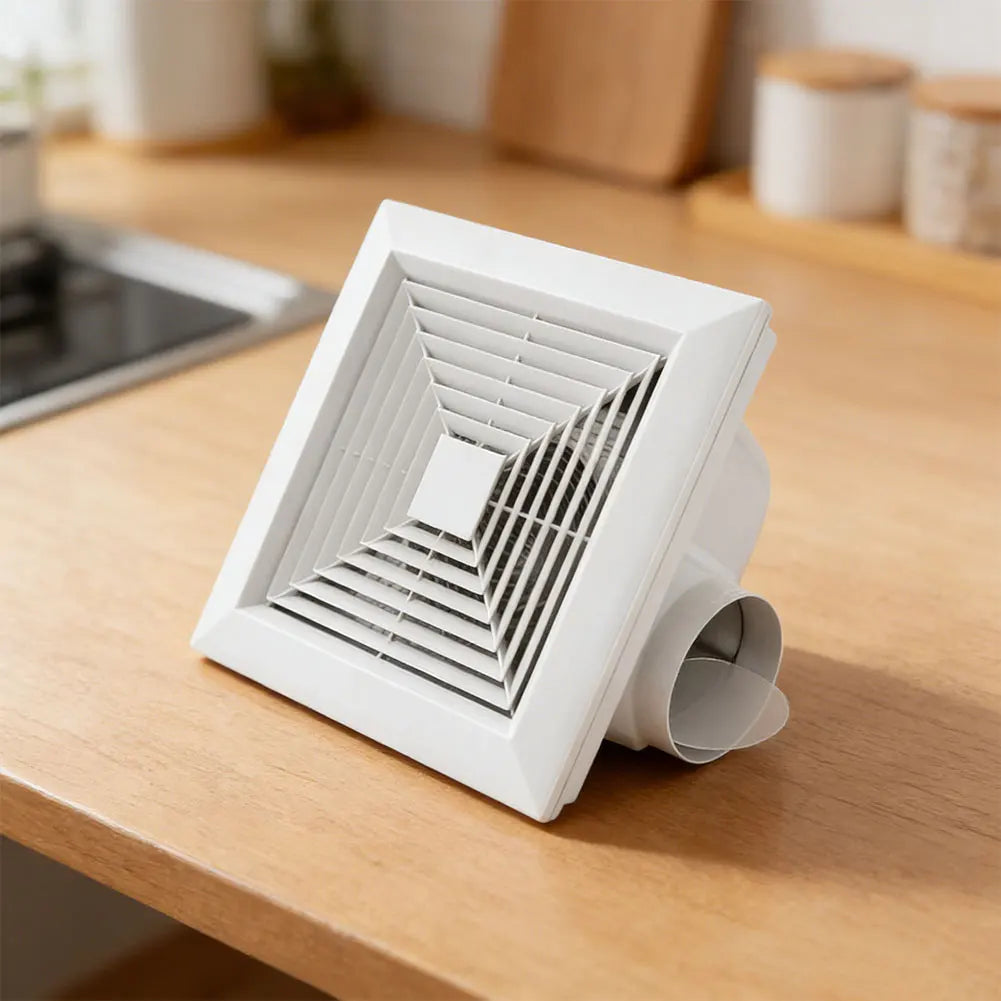 Energy Efficient Ceiling Mounted Exhaust Fan Quiet 110 CFM Bathroom Ventilation With DC Motor For Kitchen And Bedroom