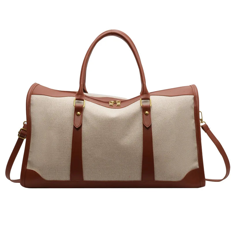 Fashion Travel Bags Women's Canvas Handbags Business Duffels Bags Vintage Fitness Gym Bags Business Trip