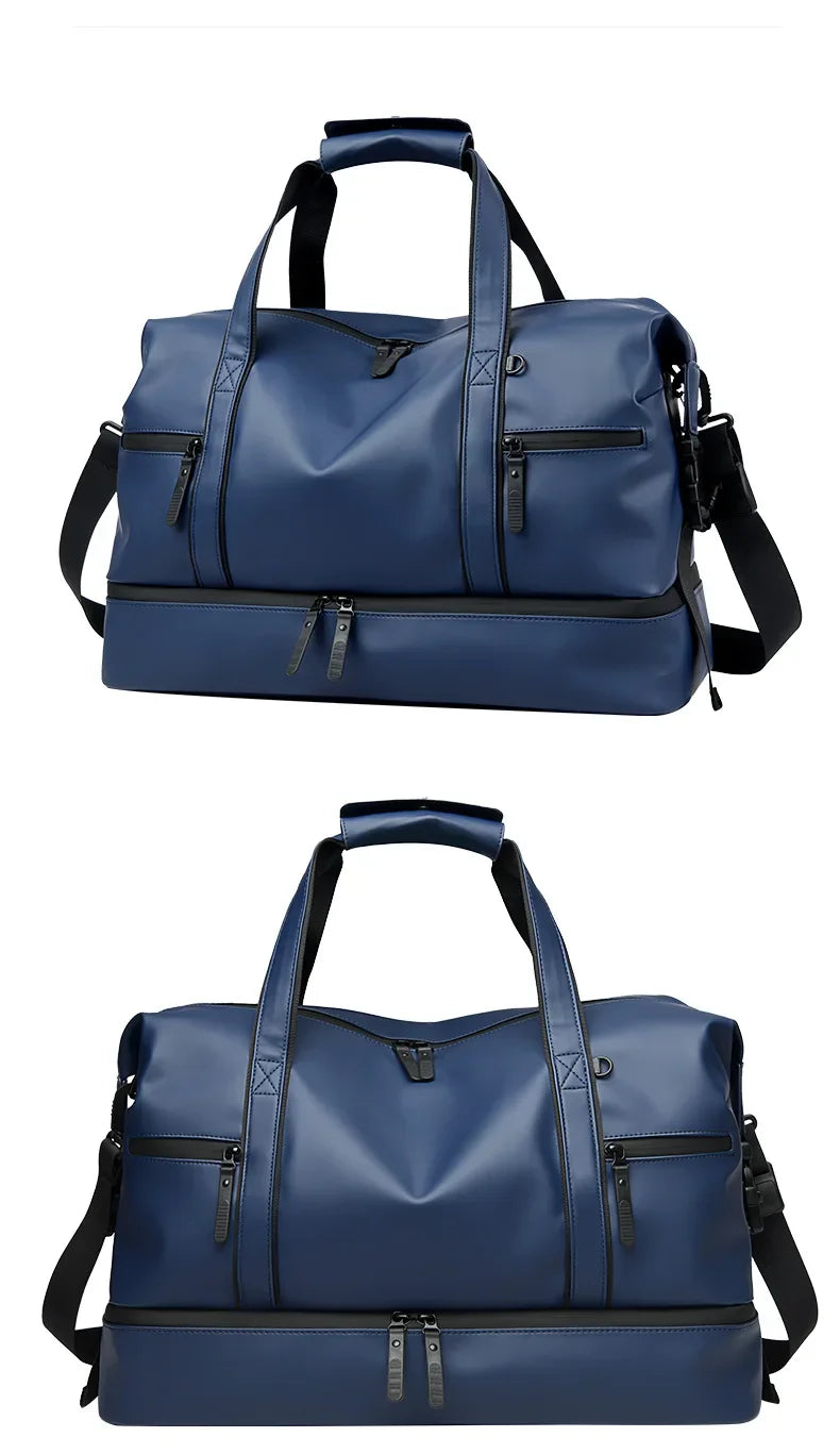 Fashion Travel Tote Bag for Men and Women Large Capacity Shoulder Crossbody Handbag Leisure Sports  Simple Business Travel Bag