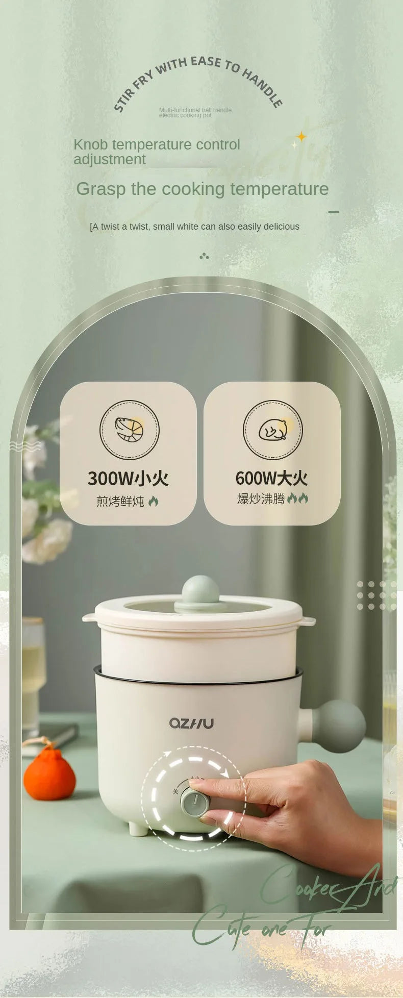 Mini Pot for Baby Electric Rice Pot Multicooker Hotpot Stew Heating Pan Noodles Eggs Soup Porridge Steamer Rice Cookers