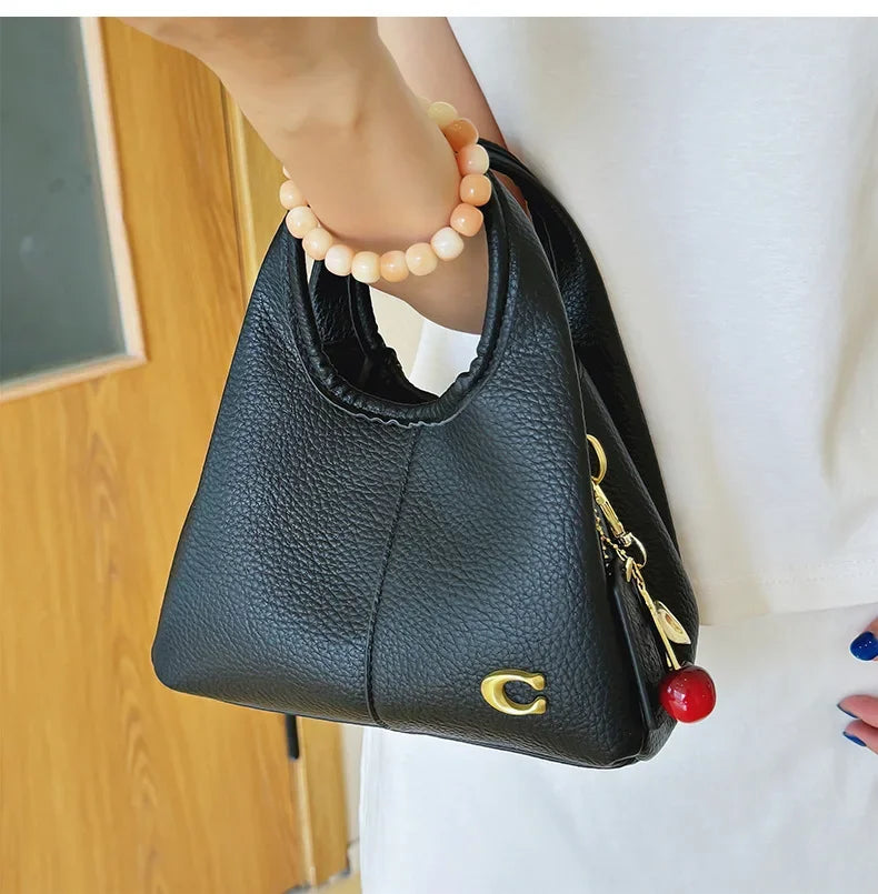 Women's Mini Bucket Bag Designer Style Large Capacity Handbag Casual Crossbody Shoulder Bag with Detachable Shoulder Strap