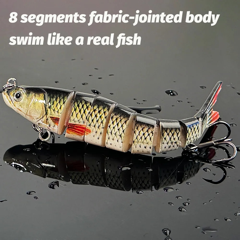 Swimbait 11g 16g 27g Joint Bait Slow Sinking Bionic Fish Swimming Pesca Bass Treble Hook Carp Fishing Tackle 8 Segment Hard Lure