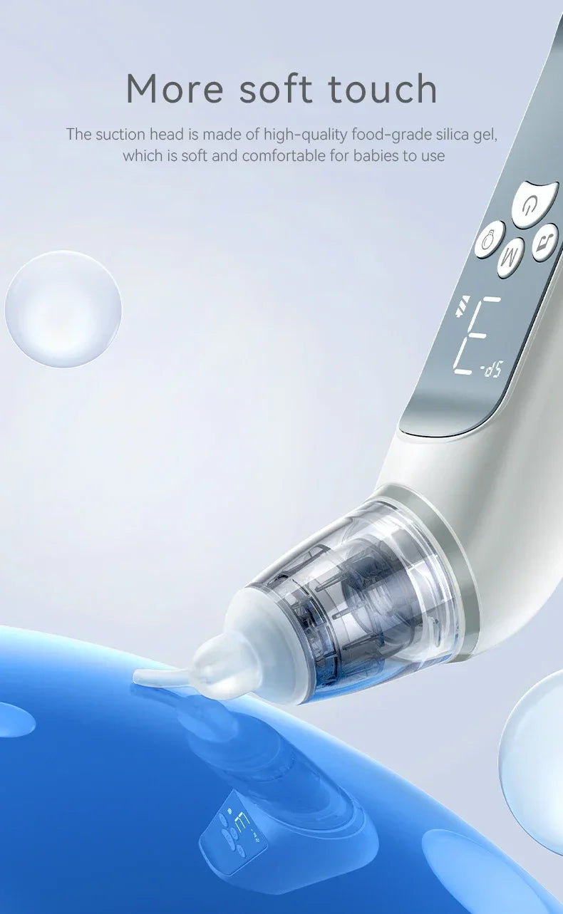 Electric Nasal Aspirator for Babies and Infants Gentle Snot Booger Cleaner Nasal Suction Machine for Congestion Relief Baby Care