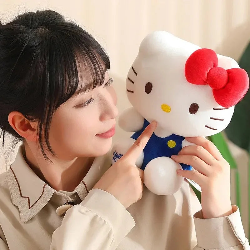 2 style Hello Kitty Anime Hello Kitty Stuffed Toys Plushier Soft Pillow Birthday Gifts For Girls Kawaii Hello Kitty Plush Dolls
