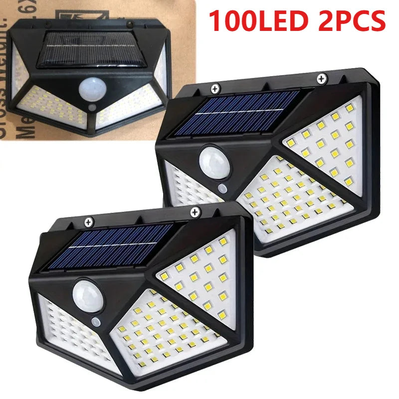 Outdoor 100 LED/468 LED Solar Light Motion Sensor Waterproof Solar Light Solar Power Garden Corridor Decoration Emergency Light