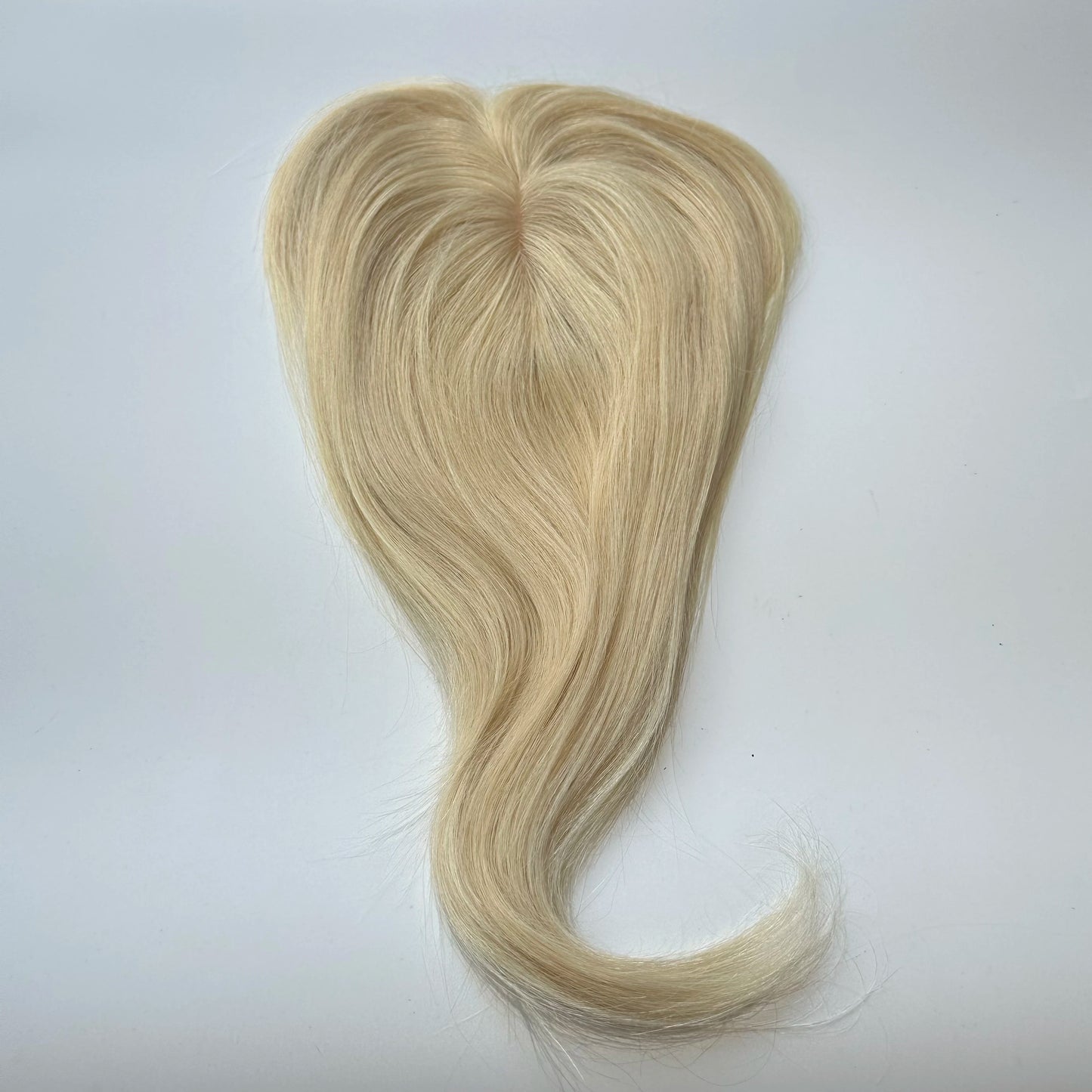 Women Hair Topper 100% Human Hair With Fringe Lace Mechanism Middle Part | 8x12cm 12inch Job Interview Ready