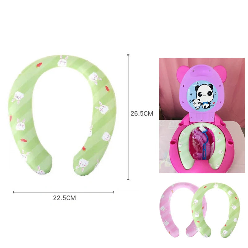 Soft Children's Pot Cushion Baby Potty Ladder Road Pots Mat Toilet Seat Cover Mats Potties Trainer Cute Chick Panda Cow WC Pad