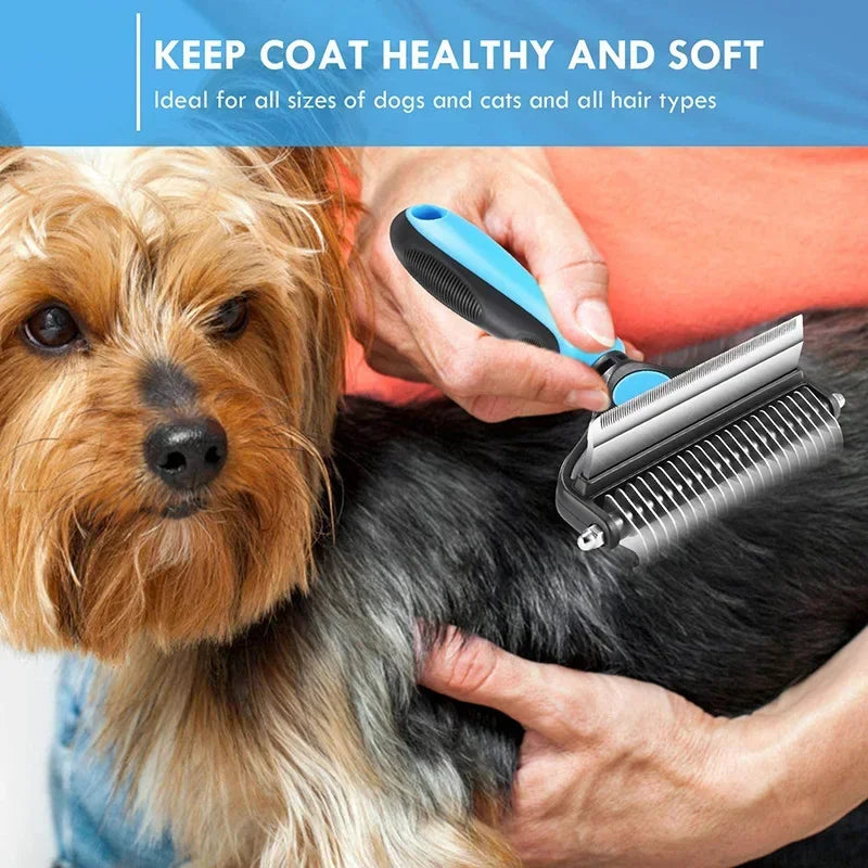 Pet Grooming Comb Cat Grooming Knot Opener Fine Toothed Hair Brush Dog Hair Removal Comb