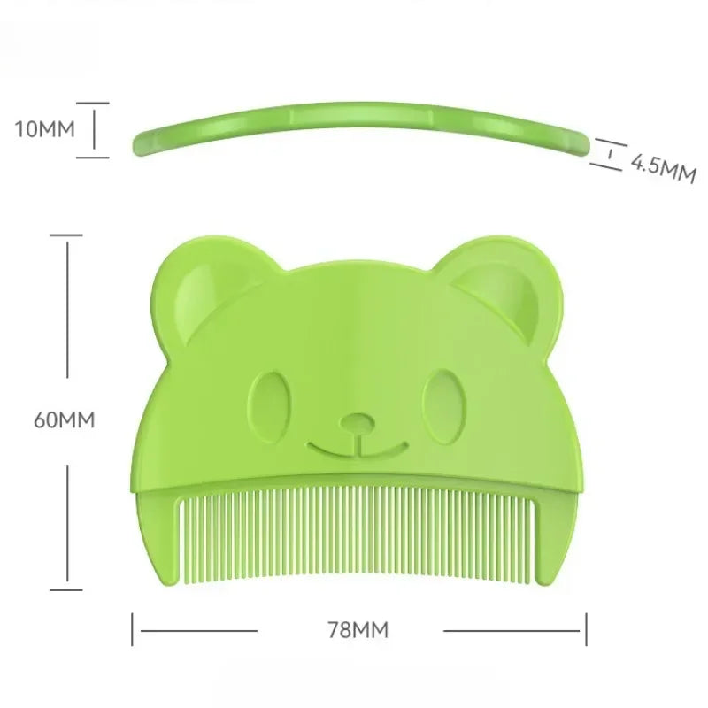 1-4pcs Newborn Baby Comb Remove Fetal Scale Cute Bear Shaped Infants Boys Girls Fetal Hair Shampoo Soft Comb