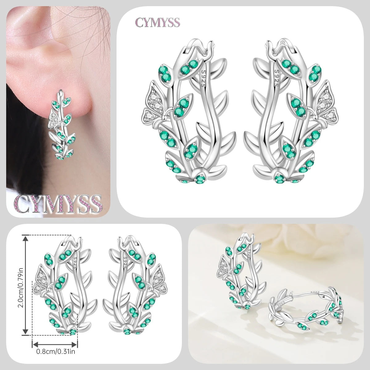 925 Sterling Silver Needle Iris Flower Hoop Earrings for Women Original Elegant Versatile Jewelry Birthday Party Fine Gift 2026