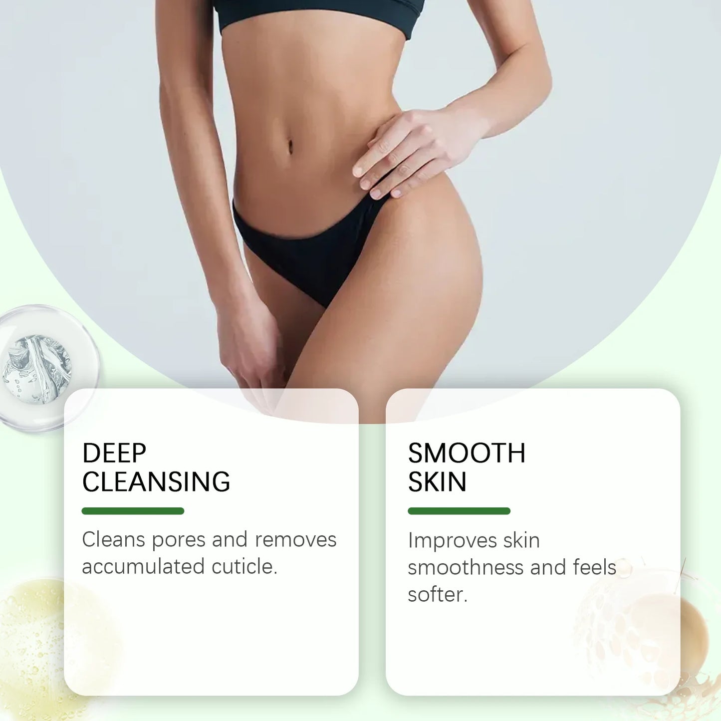 Mandelic Acid Body Exfoliating Gel Gentle Exfoliation Lasting Moisture Cleaning Remove Dead Skins Smooth Skin Cleans Scrub Gels