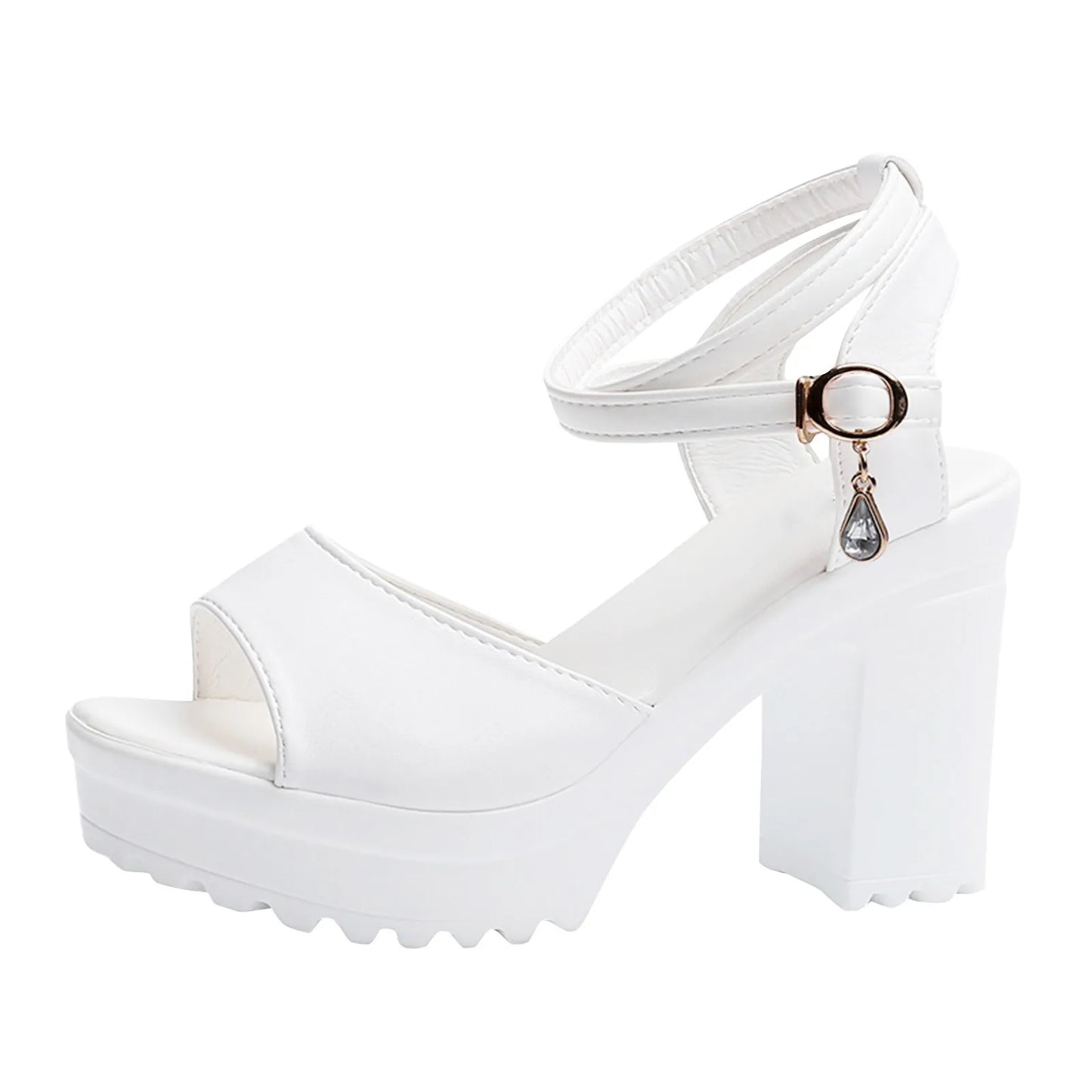 Women Fish Mouth Platform High Heels Wedges Buckle Slope Sandals Women Shoes Woman Platform High Heels Sandals High Heels