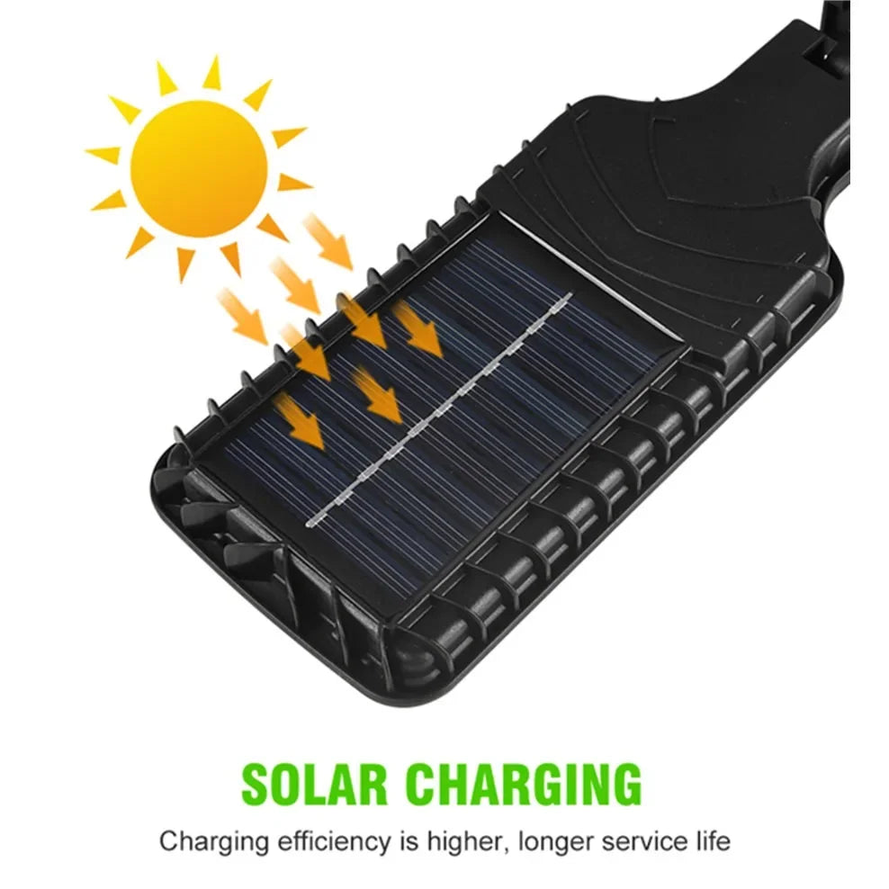 Powerful LED Solar Outdoor Courtyard Wall Lamp Rechargeable Induction Solar Garden Light Terrace Garage Door Street Lighting