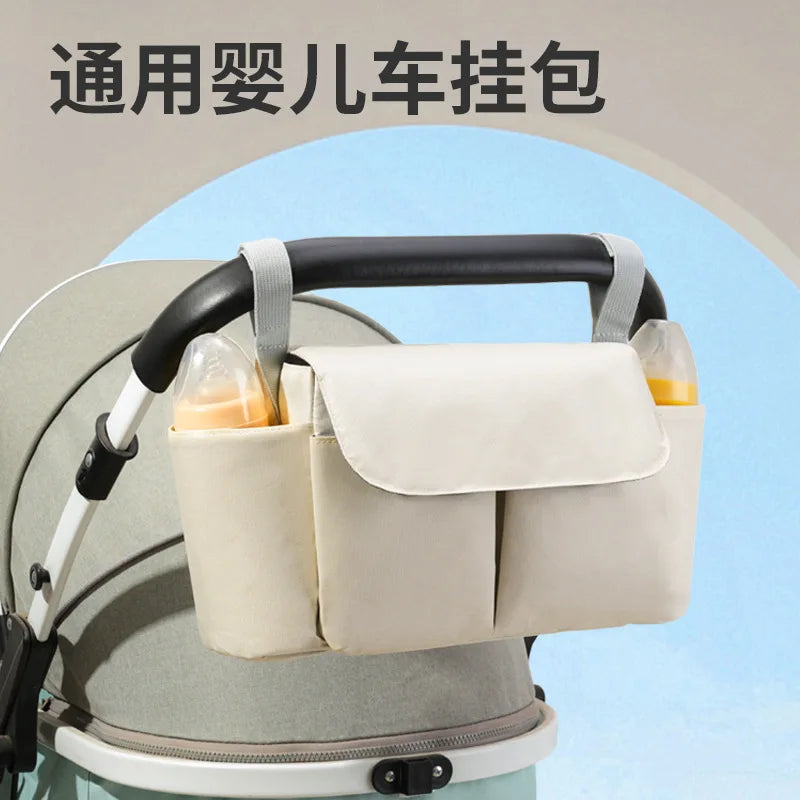 Baby Stroller Hanging Bag Accessories, Large Capacity Stroller Storage Bag, Shoulder Bag, Mother and Baby Bag, Diaper Bag Gifts