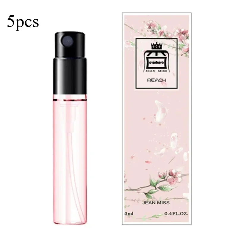 5pcs 3ml Q Style Brand Pheromone Perfume for Women Men Atomizer Beautiful Packaging Fashion Lady Sample Long Lasting Taste