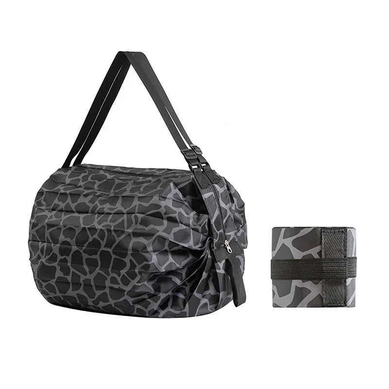 Portable Foldable Camouflage Grocery Tote Large Capacity Reusable Shopping Handbag With Handle Outdoor Travel Storage Bag