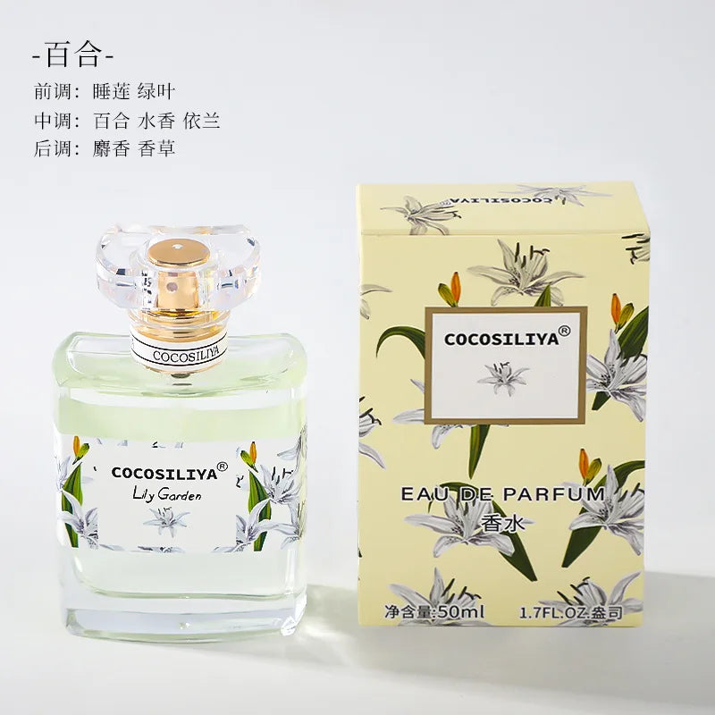 New 50ML Perfume Long-lasting floral fragrance Osmanthus Rose Lavender Gardenia Eau de Parfum For Unisex Original Perfume Brand