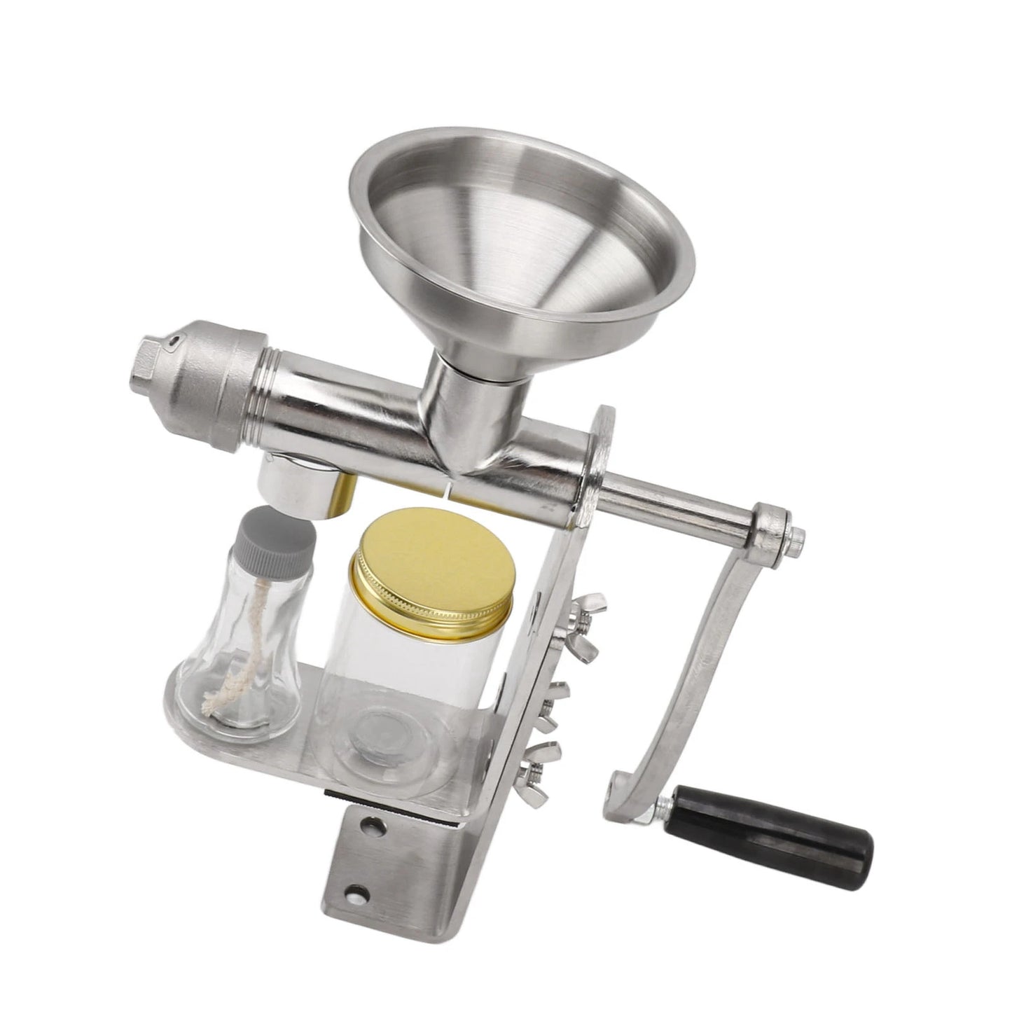 Oil Extractor Machine Oil Press Machine Hot Cold Press Stainless Steel Efficient Easy To Clean Manual for Kitchen