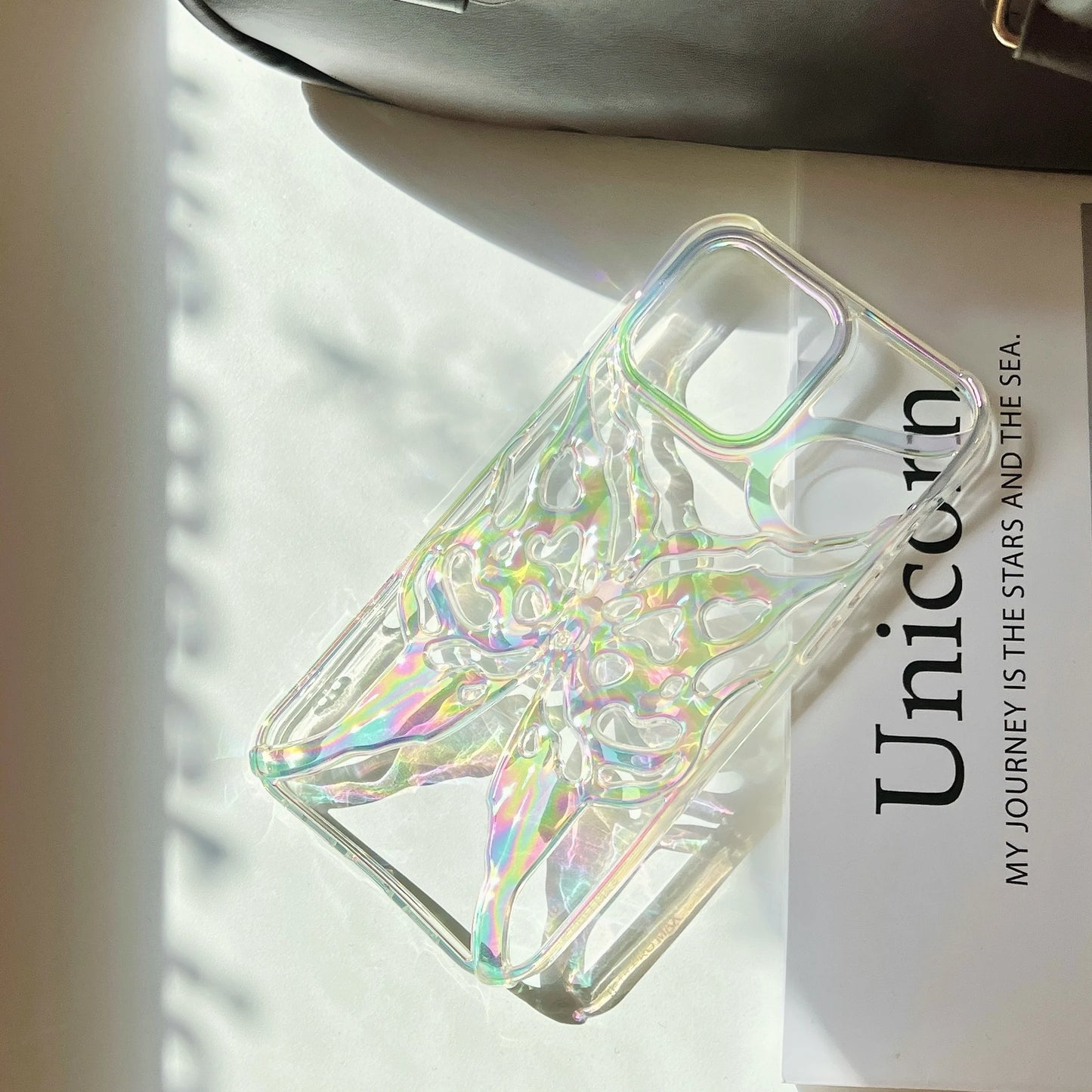 Plating Butterfly Hollow Out Gradient Color Soft Phone Case for iPhone 11 12 13 14 15 16 Pro Max Heat Dissipation Cooling Cover
