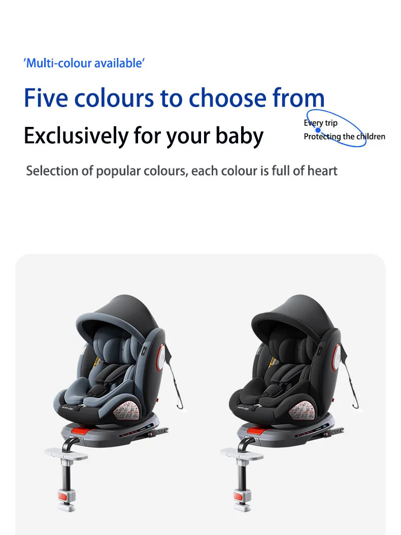 Baby Car Seats Infant Safety Car Seats Child Safety Booster Car Seats Convertible Child Safety Car Seats with Isofix for 0-12Y