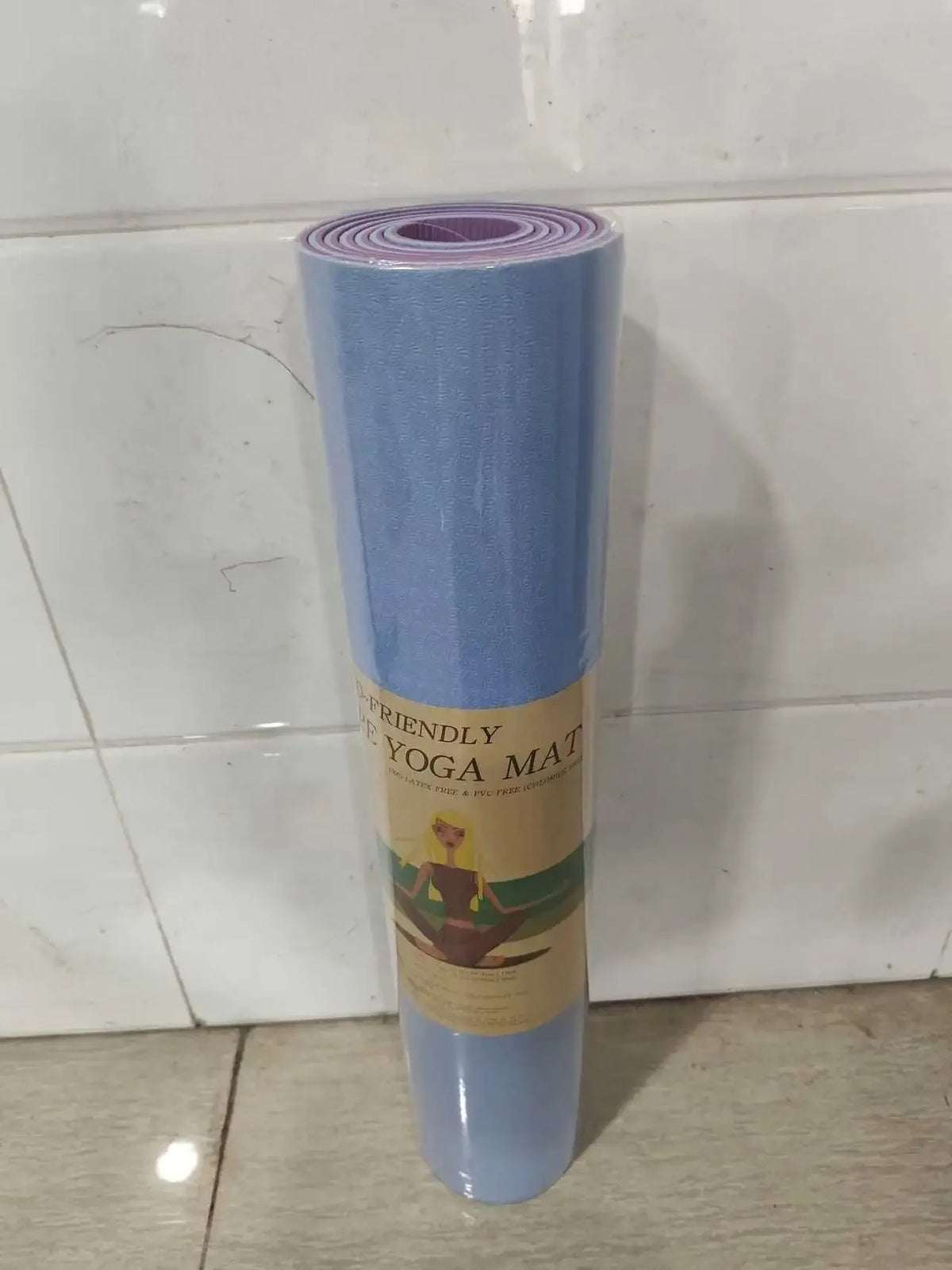 Fitness Yoga Mats Anti-slip Sport 6MM TPE Mat Blanket Exercise Yoga Pilate Gymnastics Mat Equipment Floor Work 6MM Thick TPE