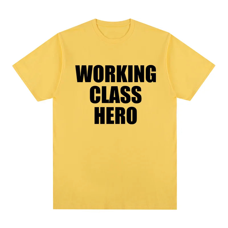 working class hero John Vintage t-shirt Streetwear Y2K 90s Cotton Men T shirt New TEE TSHIRT Womens tops
