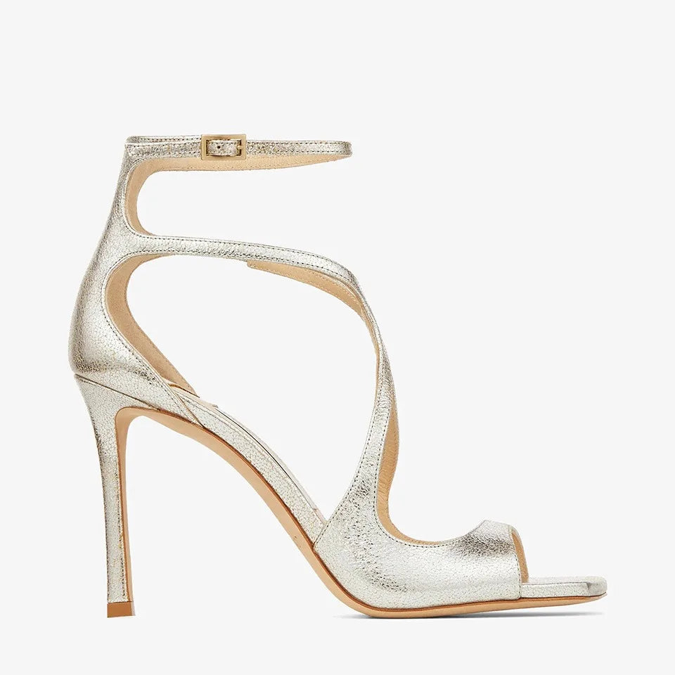 Summer New Fashionable High-heeled Women's Open Toed Sandals Dance Shoes Party Sexy 34-44 Large Women's Shoes