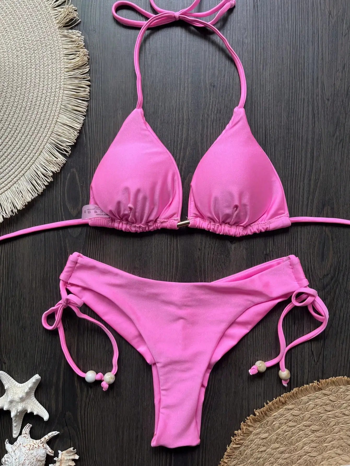 2026 Sexy Folds Bikini Set Solid Micro Bikinis Women Swimsuit Female Triangle Swimwear Beach Wear Bathing Suit