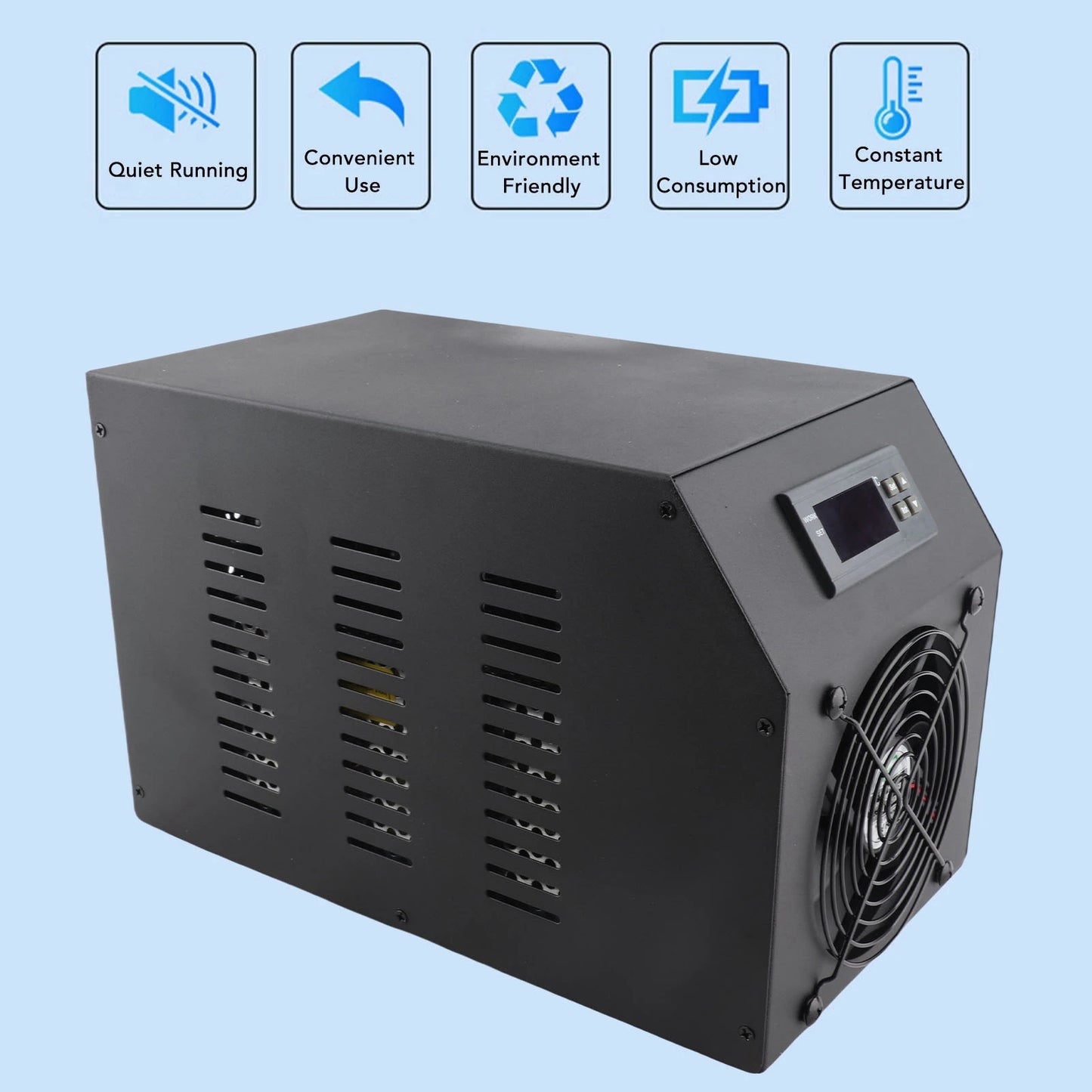 1/4 HP Water Chiller Chiller Adopts R134A Refrigerant Rapid Cooling Heat Which Has No Pollution In Circulating 16 Gal Chiller