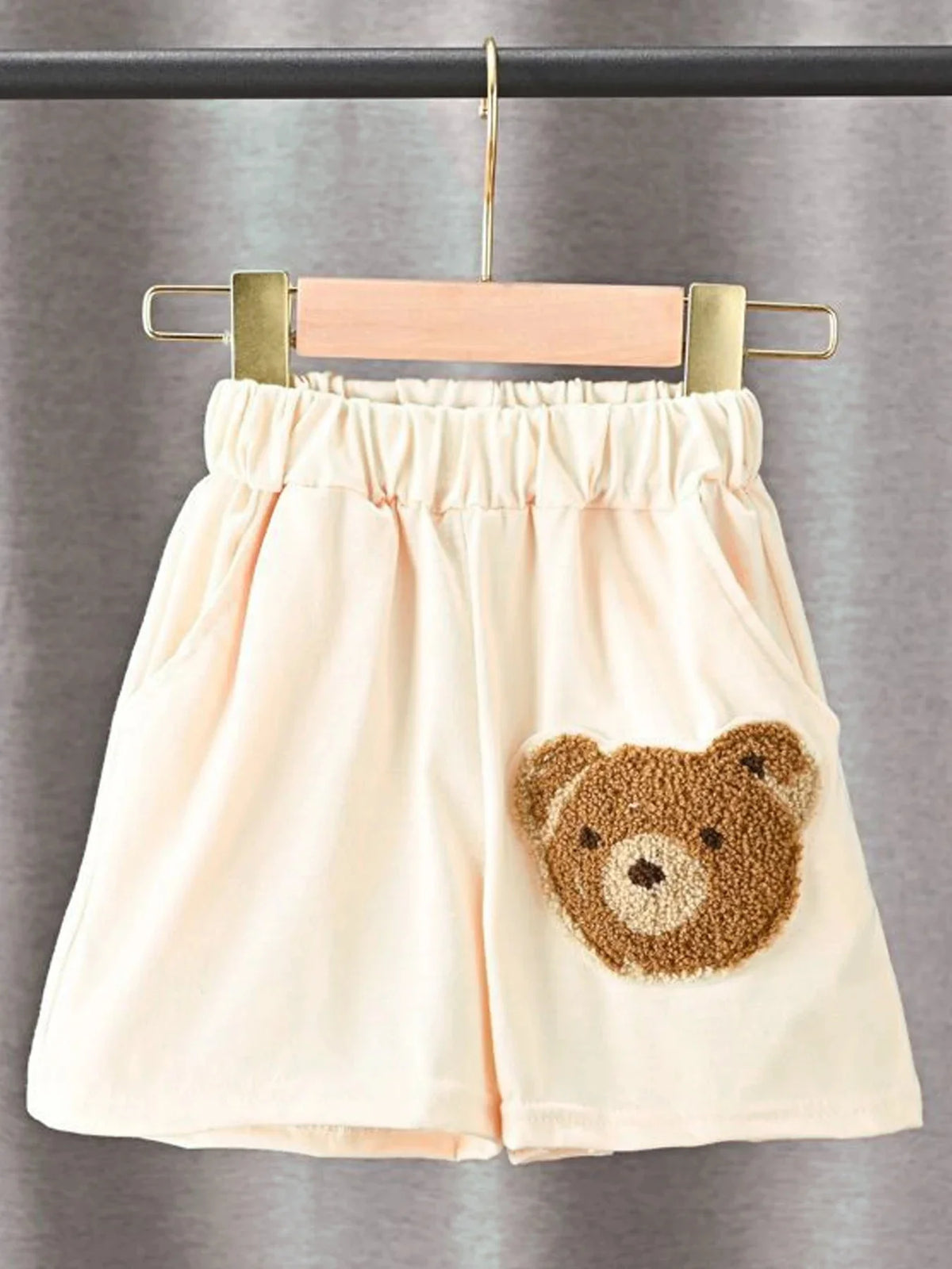 Summer Toddler Baby Clothes Children Boys Cotton Bear Short Sleeve T-Shirt+Shorts 2pcs Set Kids Fashion Sports Costume 1-6 Years